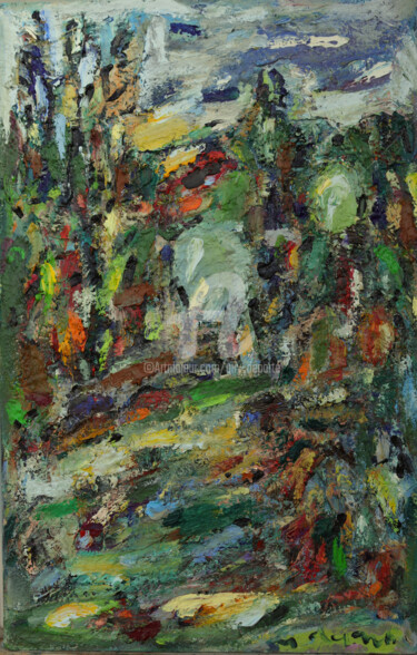 paysage vert et doré